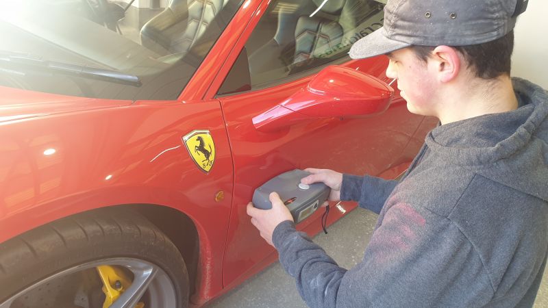 Ferrari Car Body Repair In Nottingham : Swipe To View More Images