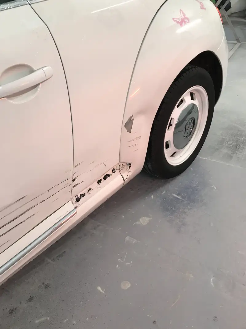 VW Beetle Body and Dent Repair VW Beetle Body and Dent Repair: Swipe To View More Images