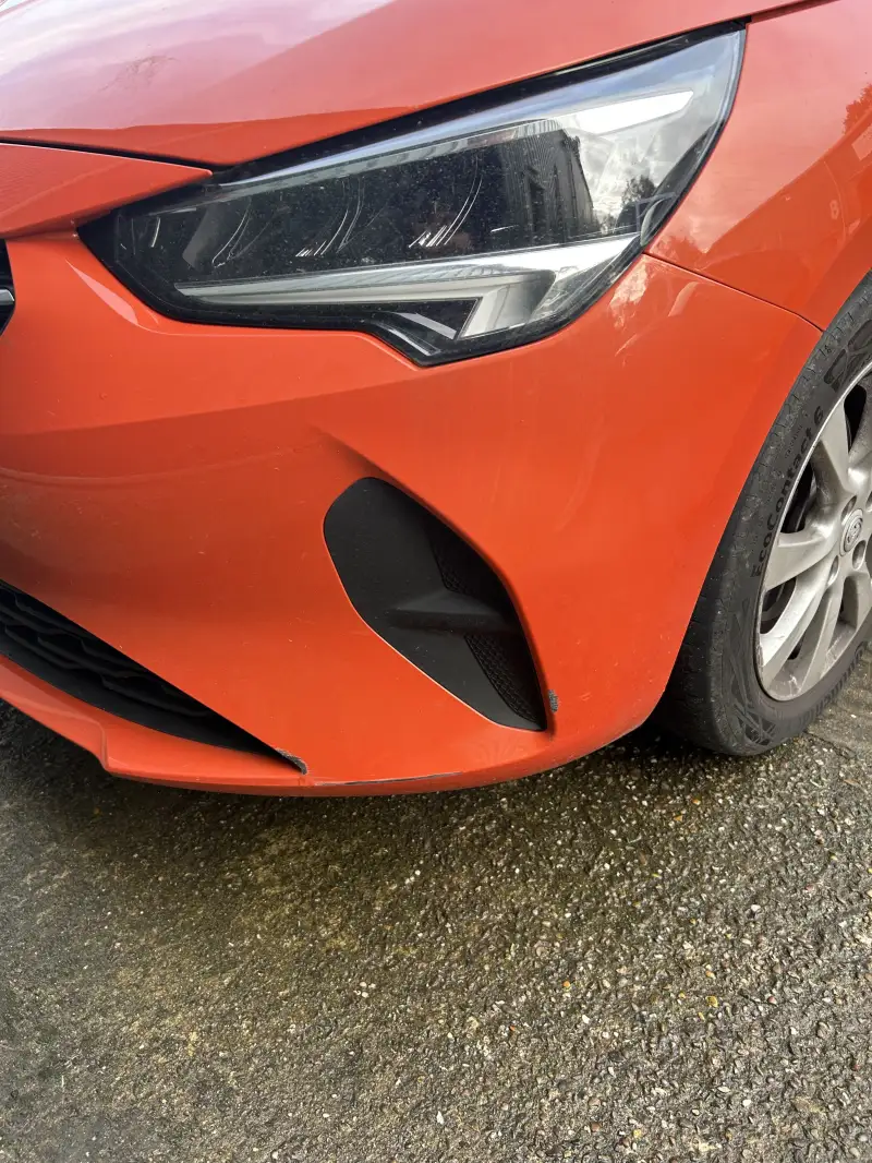 Vauxhall Bumper Scuff Repair Vauxhall Bumper Scuff Repair: Swipe To View More Images