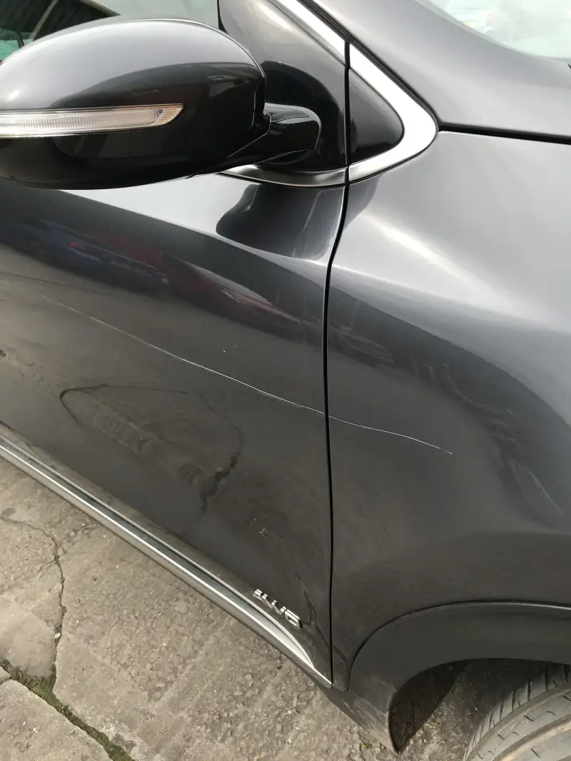 Kia Car Scratch Repair for Customer in Bulwell: Swipe To View More Images