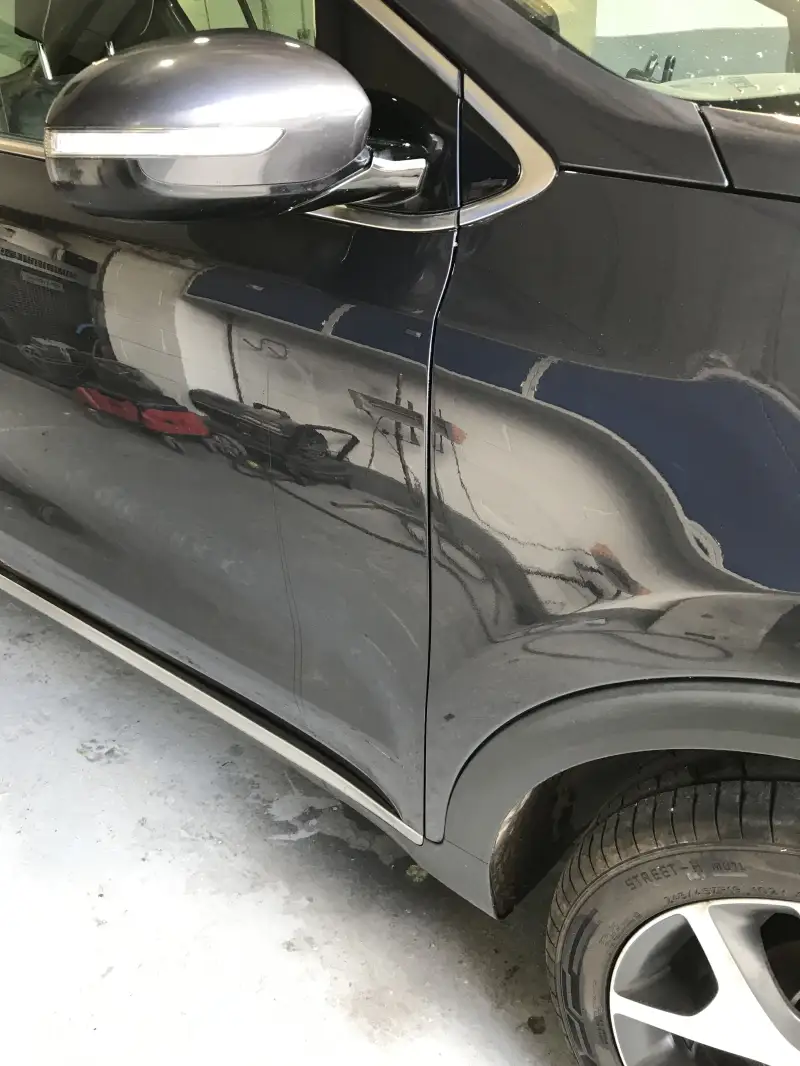 Kia Car Scratch Repair for Customer in Bulwell: Swipe To View More Images