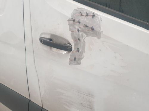 Click Here To Enlarge This Photo Of Mercedes Van dent & Scratch repair Nottingham by Scratchmaster 
