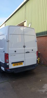 Click Here To Enlarge This Photo Of Volkswagen light commercial body repair in Nottingham by Scratchmaster 