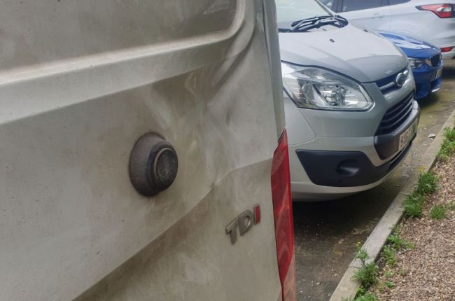 Volkswagen light commercial body repair in Nottingham by Scratchmaster 