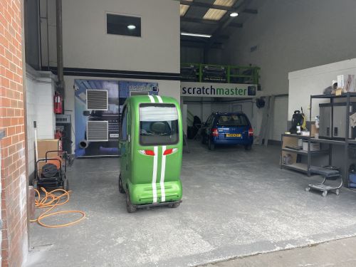Click Here To Enlarge This Photo Of Cabin Car Scooter Scratch Repair 