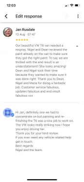 Click Here To Enlarge This Photo Of VW T6 Paint Repair 