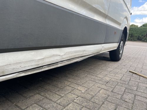 Click Here To Enlarge This Photo Of Volkswagen Crafter Commercial Body Repairs In Nottingham 