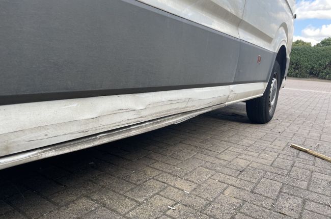 Volkswagen Crafter Commercial Body Repairs In Nottingham 