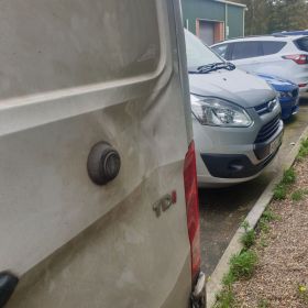 Volkswagen light commercial vehicle body repairs in Nottingham by Scratchmaster: Click Here To View Larger Image