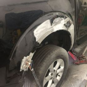 Nissan Dent Repair in Nottingham by Scratchmaster BEFORE: Click Here To View Larger Image