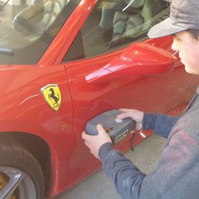 Ferrari Car Body Repair In Nottingham : Click Here To View Larger Image