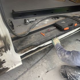 Volkswagen Crafter Commercial Body Repairs In Nottingham : Click Here To View Larger Image
