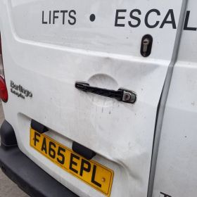 Commercial Vehicle Body Repair repair at Scratchmaster Nottingham BEFORE: Click Here To View Larger Image
